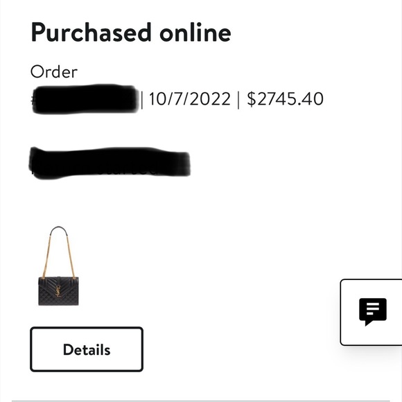 Authentic YSL Medium Cassandra Quilted Leather Envelope Bag - Picture 5 of 5